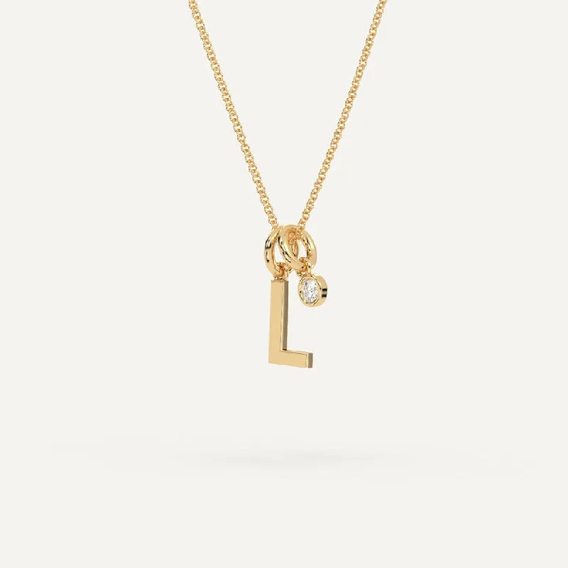 Get The Sparkle You Love At Prices You Adore Initial Letter L Necklace