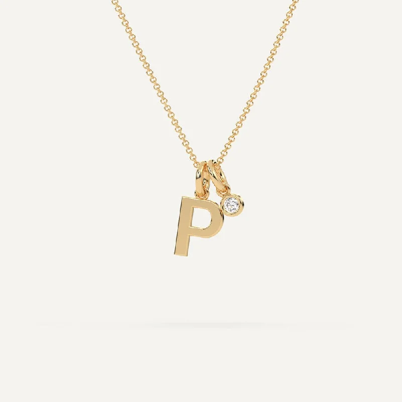 Shop Dazzling Jewelry With Special Promotional Discounts Initial Letter P Necklace