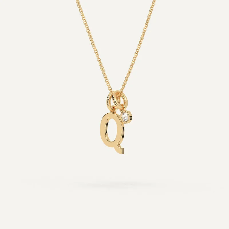 Affordable Glamour – Premium Jewelry At Special Prices Initial Letter Q Necklace