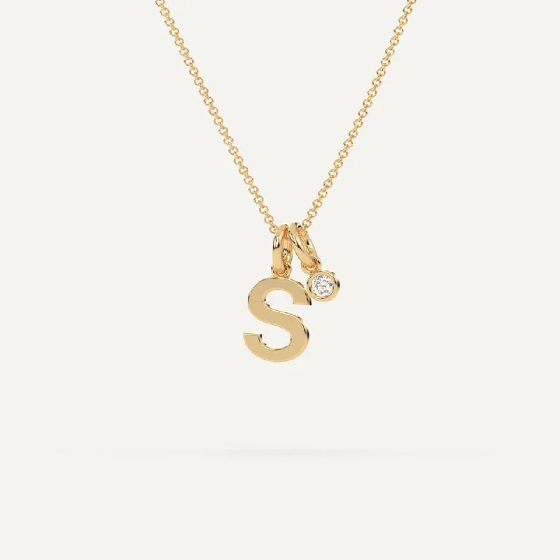Exclusive Jewelry Sale – Shine For Less Initial Letter S Necklace