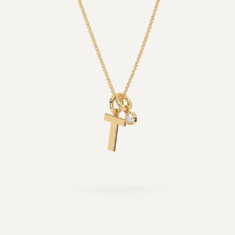 Elegant Jewelry, Exclusive Prices – Shop Now Initial Letter T Necklace