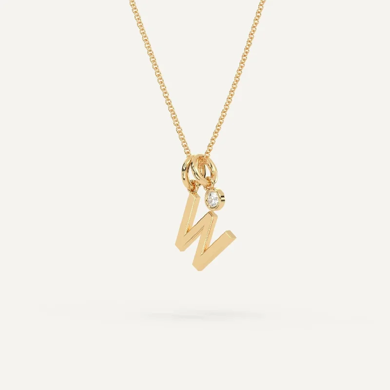 Jewelry Deals That Outshine The Rest Initial Letter W Necklace