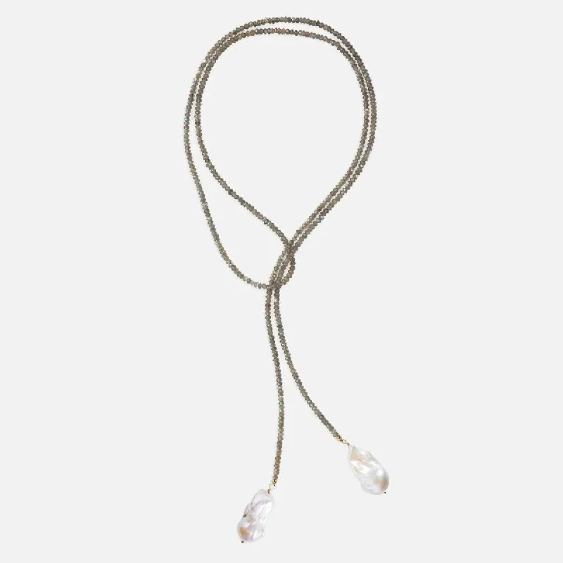 Premium Diamond Jewelry At Once-In-A-Lifetime Discounts Labradorite Classic Gemstone Lariat