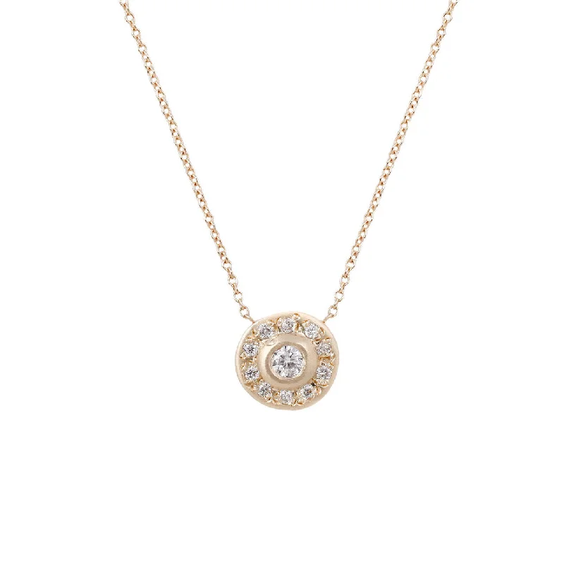 Special Jewelry Deals – Upgrade Your Collection Moon Halo Necklace-White Diamond