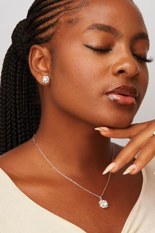Elegant Jewelry At Unbeatable Offers – Shop Before It's Gone Moonstone Moissanite Earrings and Necklace Set