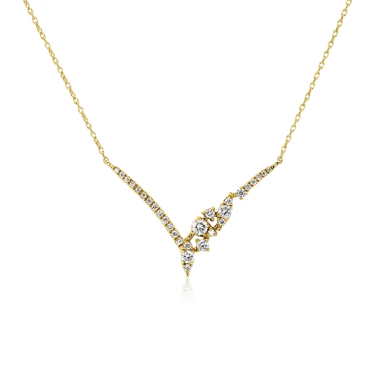 Sparkle More For Less – Jewelry Sale Happening Now Orion Lab Diamond Chevron Necklace
