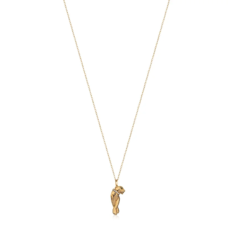 Affordable Elegance – Special Jewelry Sale Now Live Panther Diamond Necklace in 18K Gold