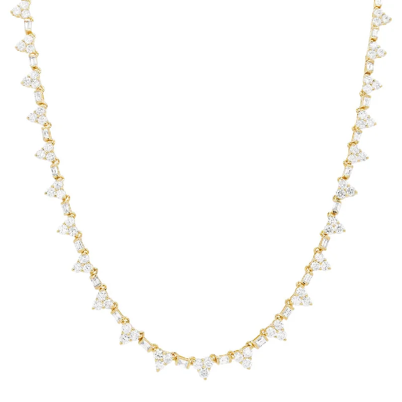 Shine In Style – Shop Jewelry Discounts Today Pyramid Tennis Necklace