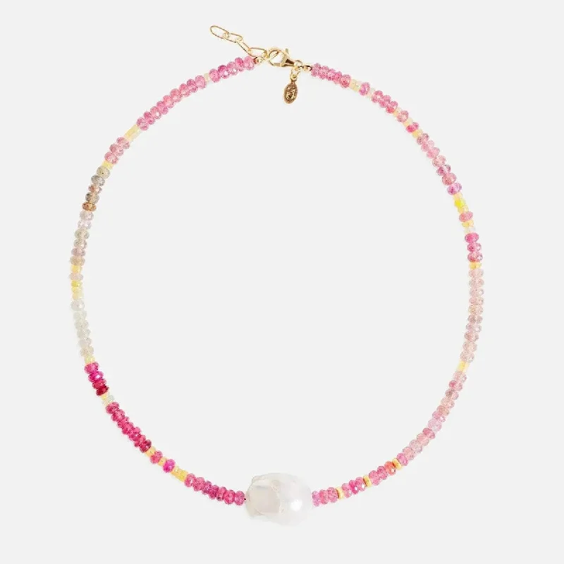 Holiday Jewelry Sale – Perfect Gifts At Great Prices Raspberry Sherbert Gold Baroque Pearl Necklace