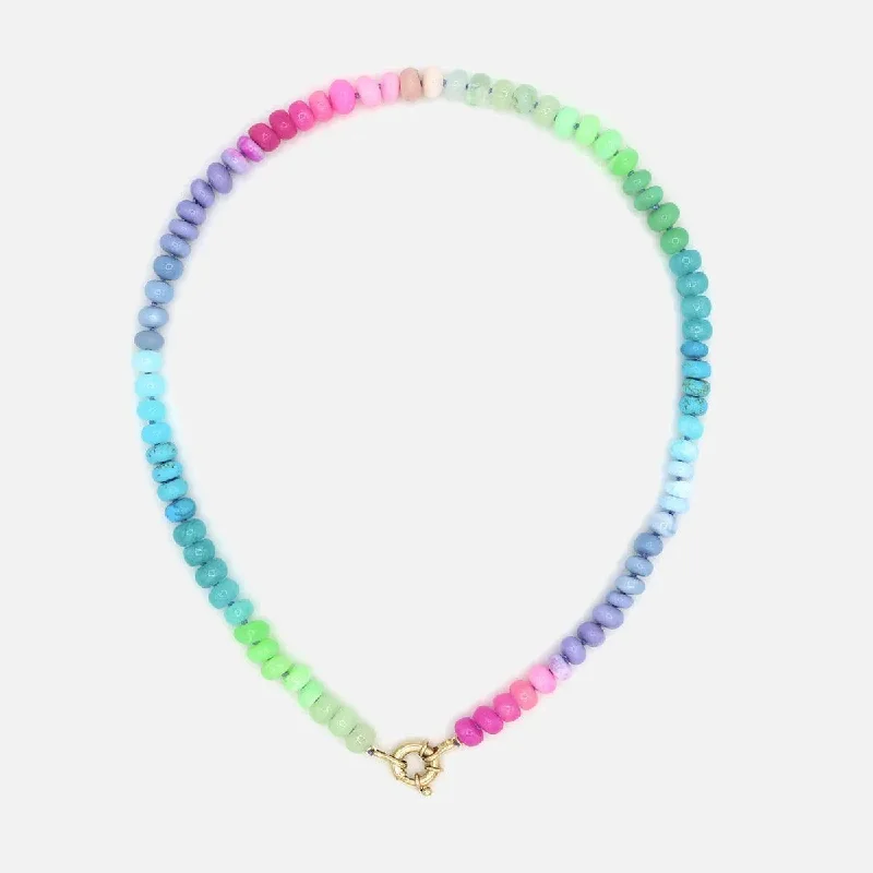 Fashion-Forward Geometric Jewelry For Contemporary Style Spring Fling Gemstone Necklace