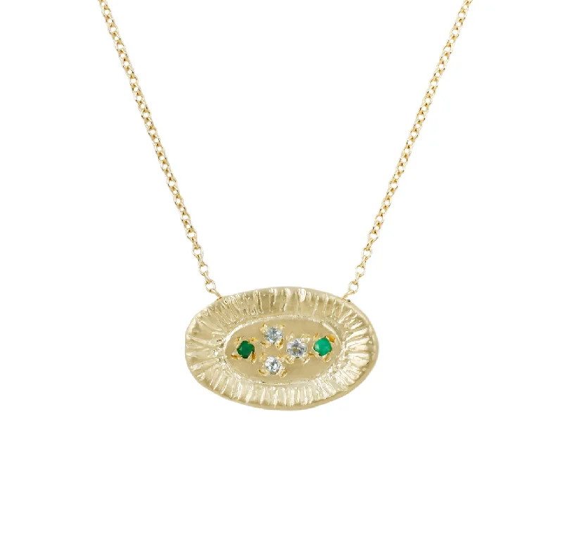Stunning Jewelry At A Fraction Of The Price Sunburst necklace-emerald