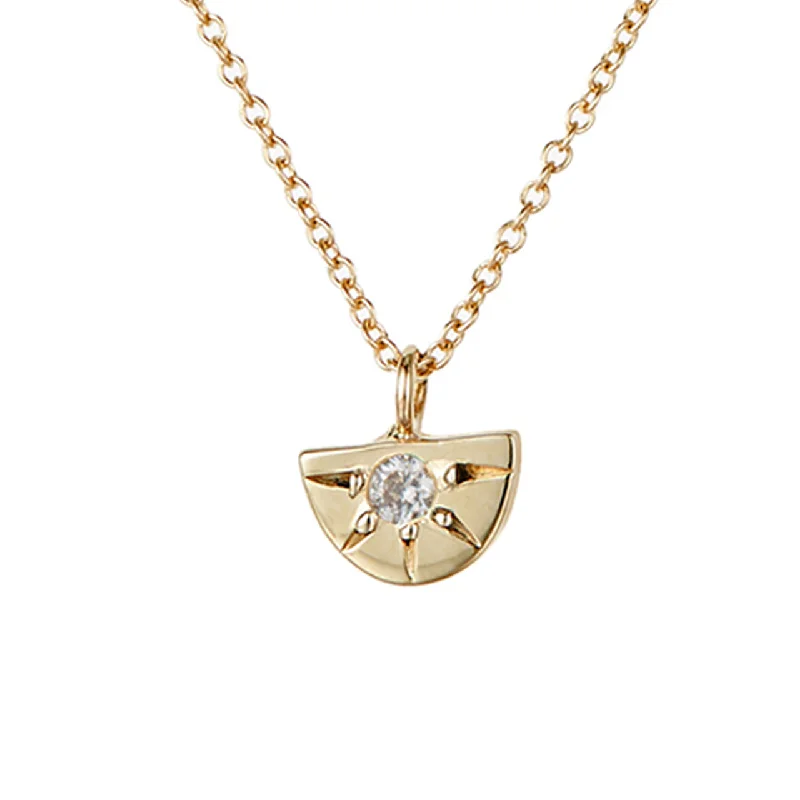 Grab Stylish Jewelry Before The Sale Ends Sunrise necklace, white diamond