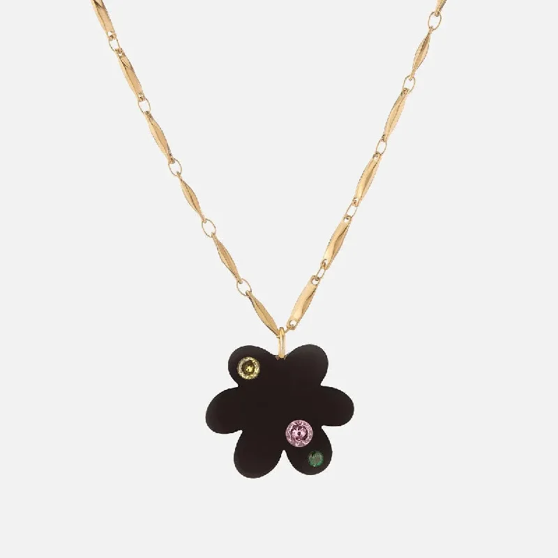 Your Perfect Accessory Now At The Best Price Super Bloom Necklace, Black Agate