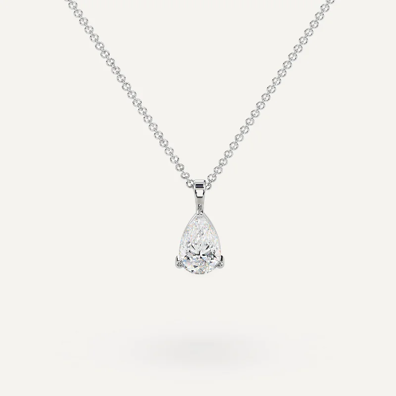 Bestselling Jewelry At Special Promotional Rates Teardrop Diamond 16-18 Inch Necklace