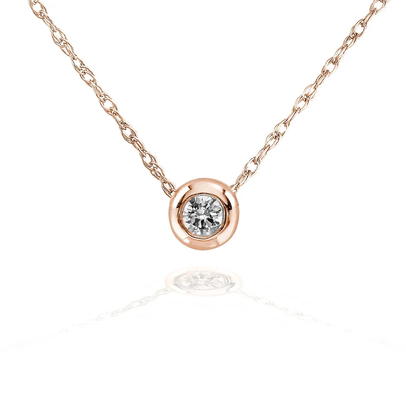 Luxury Jewelry Now At Special Promotional Rates 0.06ct Natural Diamond Bezel