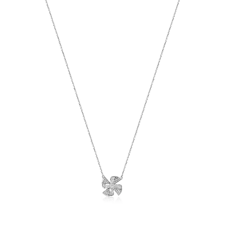 Chic, Trendy, And Affordable Jewelry Sale Willow Diamond Necklace in 18K Gold