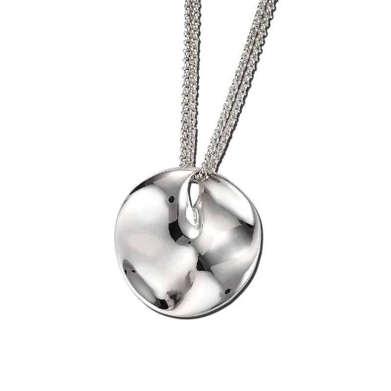 Affordable Gold-Plated Jewelry For Modern Fashion Mobius Disc on Double Chain