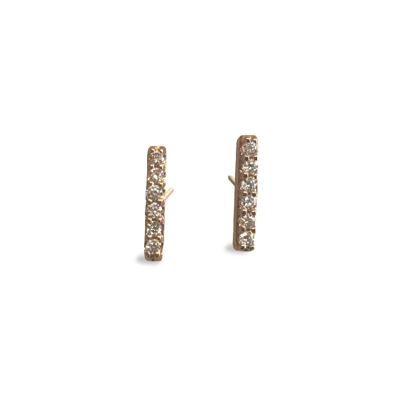 Affordable Luxury Jewelry – Style At A Great Price 6 Diamond 14K Post earrings(E1510)