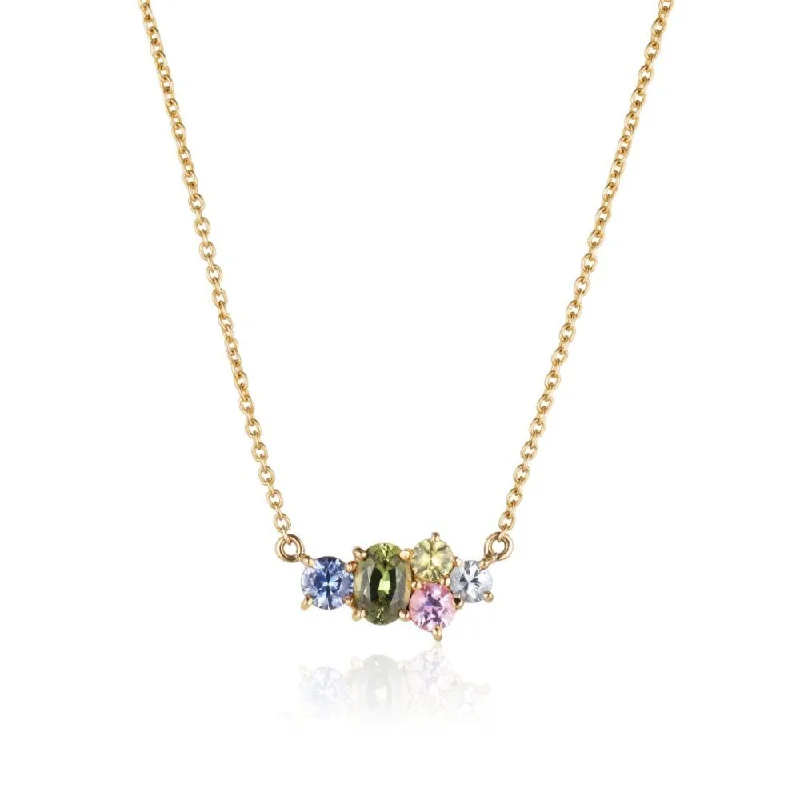 Adjustable Charm Bracelets For A Perfect Fit Varnaya NO 2 18K Gold Necklace w. Sapphires Adjustable Charm Bracelets For A Perfect Fit Varnaya NO 2 18K Gold Necklace w. Sapphires