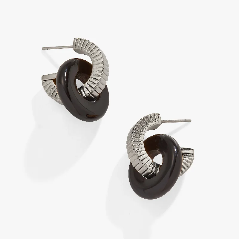 Seasonal Jewelry Sale – Upgrade Your Collection Black Onyx Textured Earrings