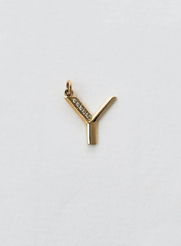 Shop Dazzling Jewelry With Special Promotional Discounts Diamond Letter Y 18K Gold Necklace or Pendant w. Diamond Shop Dazzling Jewelry With Special Promotional Discounts Diamond Letter Y 18K Gold Necklace or Pendant w. Diamond