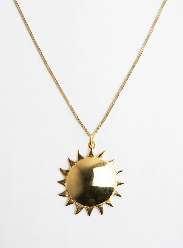 Limited-Stock Jewelry Sale – Shop Before It's Gone Big Sun 14K Gold Plated Necklace Limited-Stock Jewelry Sale – Shop Before It's Gone Big Sun 14K Gold Plated Necklace
