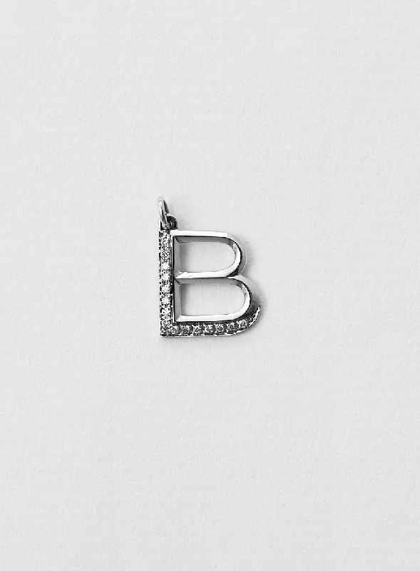 Best Jewelry Deals – Shop Premium Pieces At Great Prices Diamond letter B 18K Whitegold Necklace or Pendant w. Diamond Best Jewelry Deals – Shop Premium Pieces At Great Prices Diamond letter B 18K Whitegold Necklace or Pendant w. Diamond