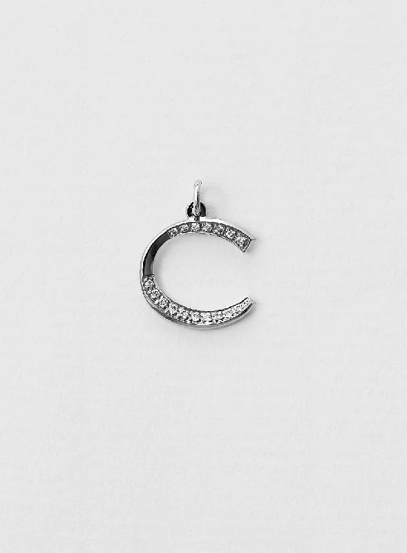 Get Your Favorite Jewelry At The Best Price Diamond letter C 18K Whitegold Necklace or Pendant w. Diamond Get Your Favorite Jewelry At The Best Price Diamond letter C 18K Whitegold Necklace or Pendant w. Diamond