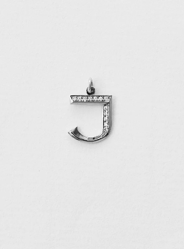 Stunning Jewelry At A Fraction Of The Price Diamond Letter J 18K Whitegold Necklace or Pendant w. Diamond Stunning Jewelry At A Fraction Of The Price Diamond Letter J 18K Whitegold Necklace or Pendant w. Diamond