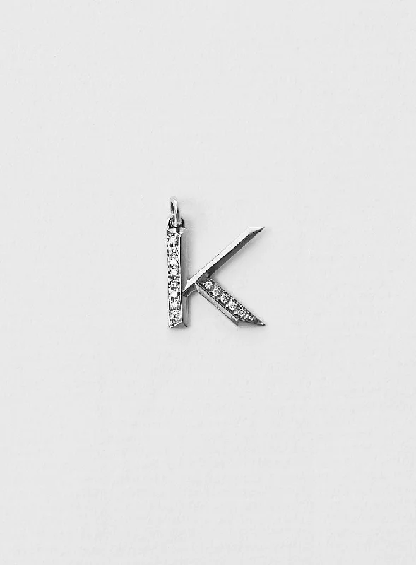 Fashion-Forward Jewelry At Incredible Prices Diamond Letter K 18K Whitegold Necklace or Pendant w. Diamond Fashion-Forward Jewelry At Incredible Prices Diamond Letter K 18K Whitegold Necklace or Pendant w. Diamond