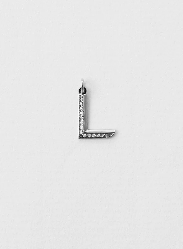 Last Chance To Grab Your Favorite Jewelry At A Discount Diamond Letter L 18K Whitegold Necklace or Pendant w. Diamond Last Chance To Grab Your Favorite Jewelry At A Discount Diamond Letter L 18K Whitegold Necklace or Pendant w. Diamond