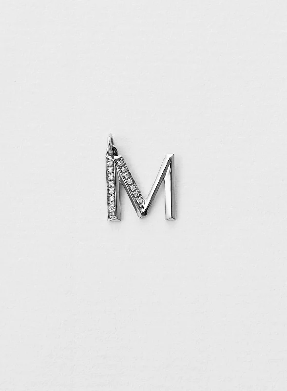 Elegant Jewelry, Exclusive Prices – Shop Now Diamond Letter M 18K Whitegold Necklace or Pendant w. Diamond Elegant Jewelry, Exclusive Prices – Shop Now Diamond Letter M 18K Whitegold Necklace or Pendant w. Diamond