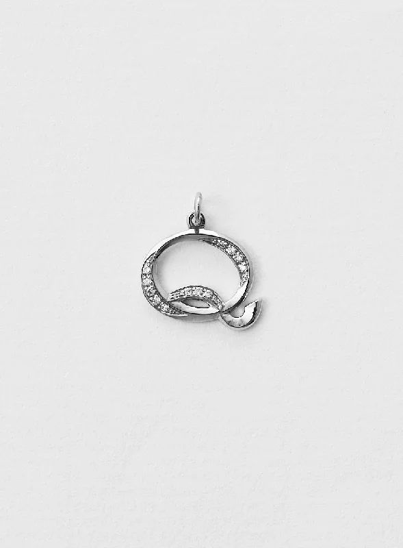 Seasonal Jewelry Deals – Elevate Your Style Diamond Letter Q 18K Whitegold Necklace or Pendant w. Diamond Seasonal Jewelry Deals – Elevate Your Style Diamond Letter Q 18K Whitegold Necklace or Pendant w. Diamond