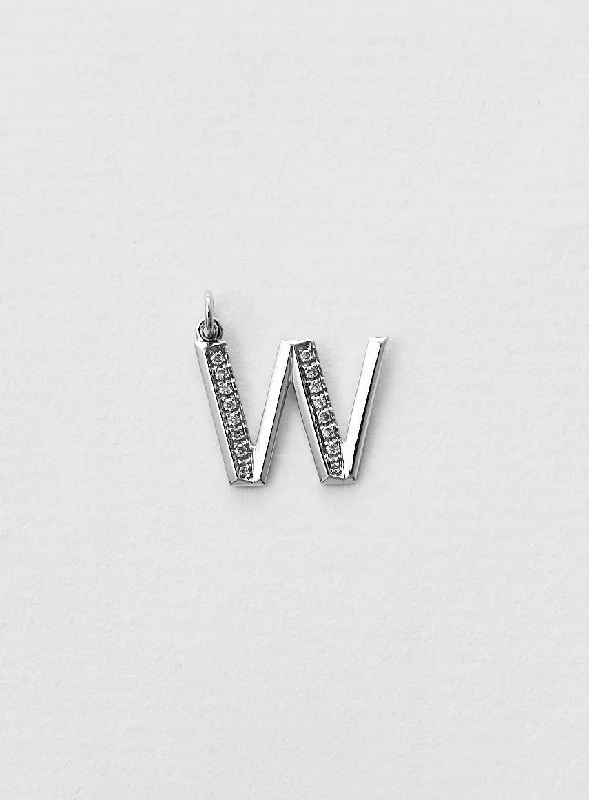 Get The Best Deals On Timeless Jewelry Pieces Diamond Letter W 18K Whitegold Necklace or Pendant w. Diamond Get The Best Deals On Timeless Jewelry Pieces Diamond Letter W 18K Whitegold Necklace or Pendant w. Diamond