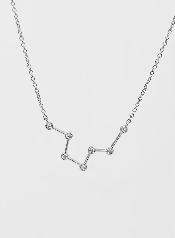 Trending Jewelry Now At Unbeatable Prices Star Sign Aquarius 18K Whitegold Necklace w. Diamond Trending Jewelry Now At Unbeatable Prices Star Sign Aquarius 18K Whitegold Necklace w. Diamond