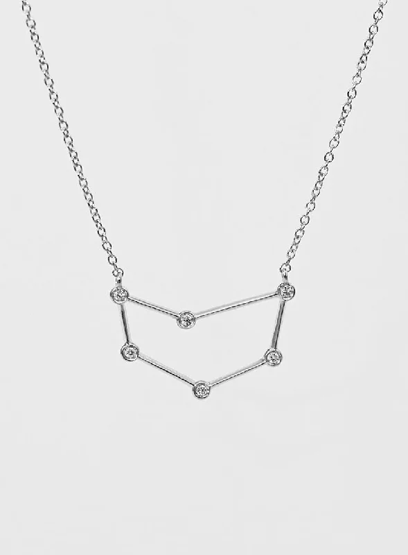 Make Your Outfit Shine With Discounted Jewelry Star Sign Capricorn 18K Whitegold Necklace w. Diamond Make Your Outfit Shine With Discounted Jewelry Star Sign Capricorn 18K Whitegold Necklace w. Diamond