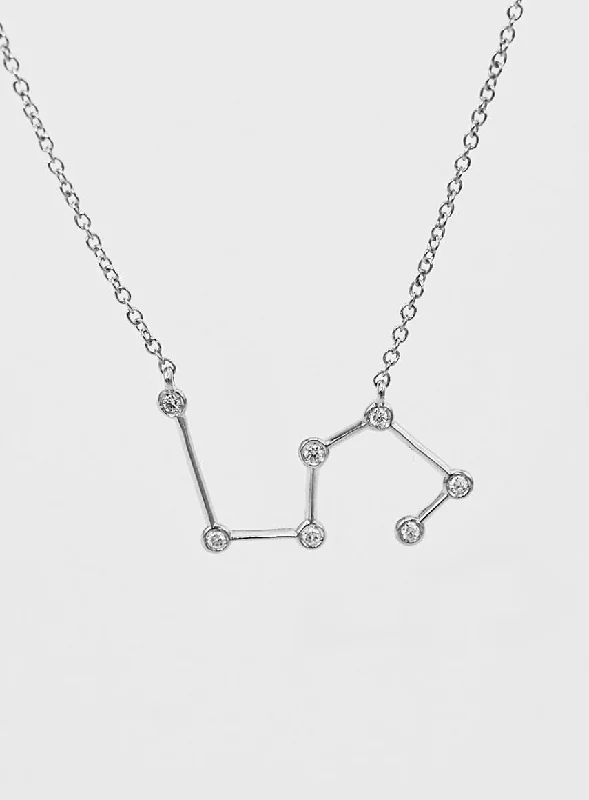 Sparkle On A Budget – Fine Jewelry For Less Star Sign Leo 18K Whitegold Necklace w. Diamond Sparkle On A Budget – Fine Jewelry For Less Star Sign Leo 18K Whitegold Necklace w. Diamond
