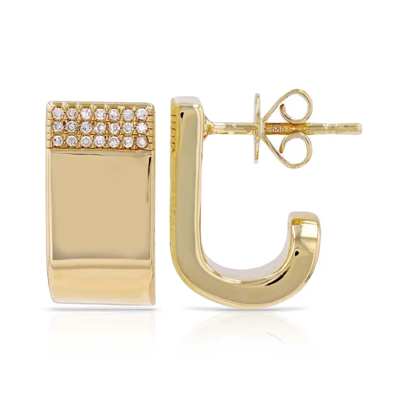 Everyday Jewelry Essentials Now On Sale Bold J Shape Studs