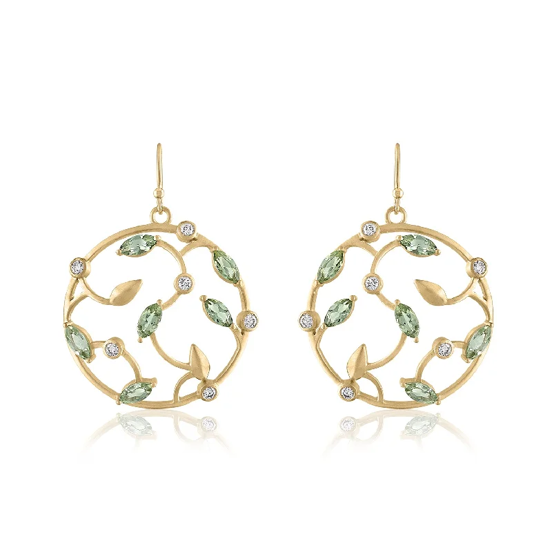 Exclusive Jewelry Offers – Shine For Less BOTANICA TOURMALINE HOOP EARRINGS