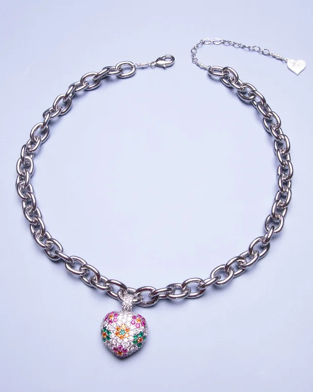 Chic And Stylish Jewelry At Exclusive Prices Bouquet Heart Necklace
