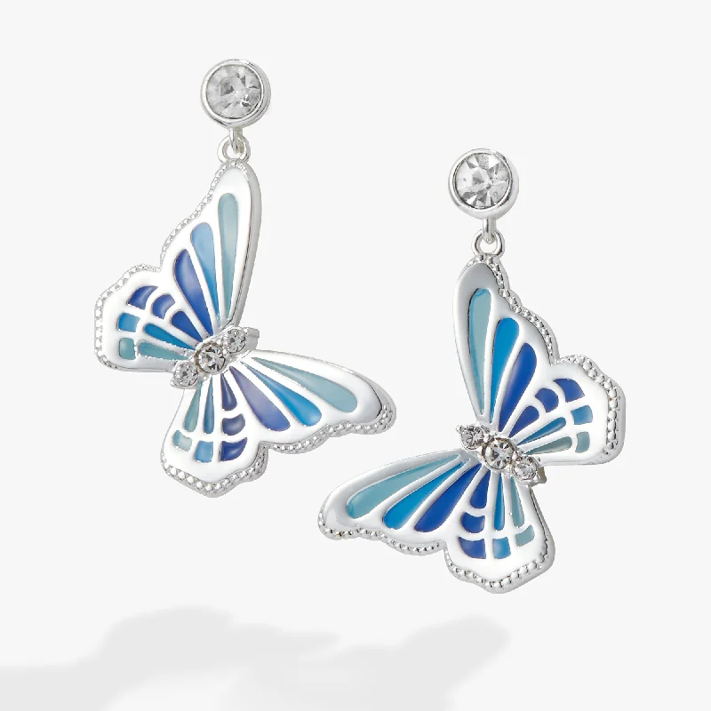 Modern Jewelry At Exclusive Discounts – Shop Today Butterfly Crystal Drop Earrings