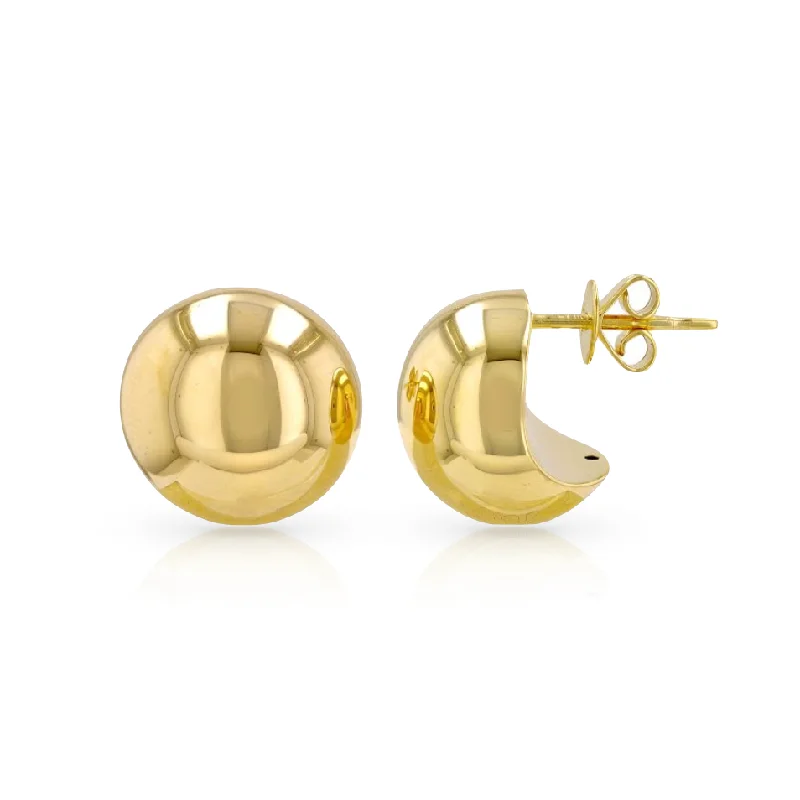 Must-Have Jewelry Pieces At Reduced Prices Button Golden Earrings