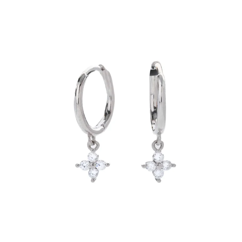 Affordable Luxury Jewelry For Every Occasion Margot Charming Crystal Huggies- Sterling Silver