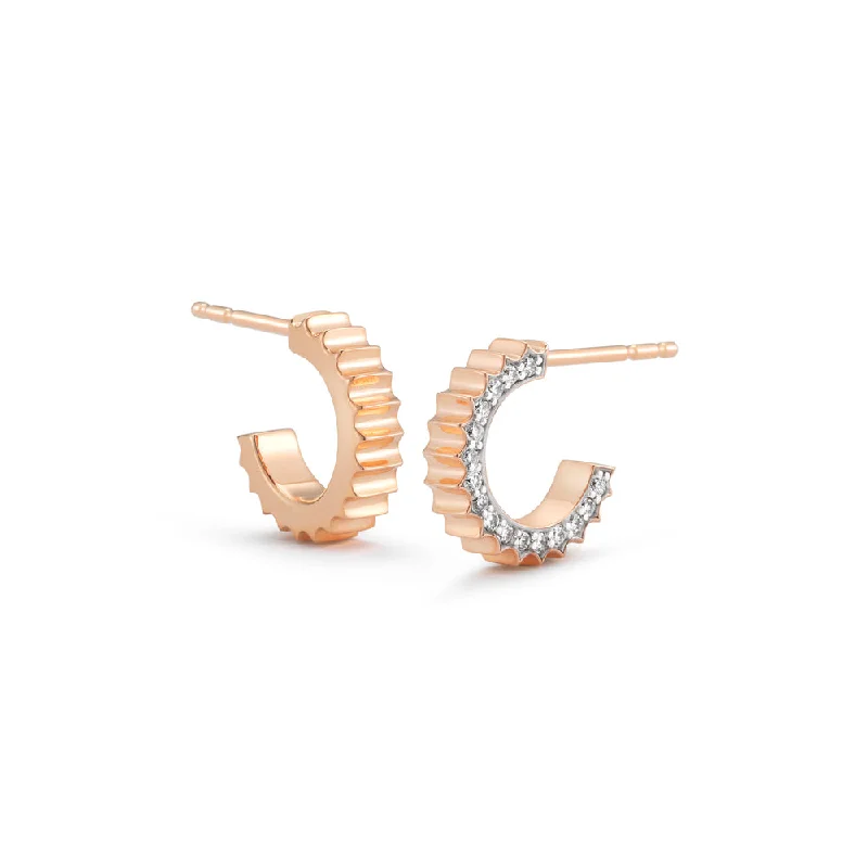 Exclusive Jewelry Bundles At Discounted Rates CLIVE 18K DIAMOND FLUTED HUGGIE