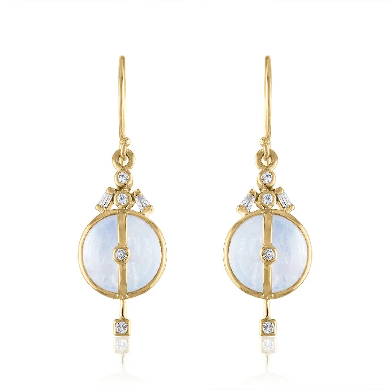 Personalized Jewelry Sale – Meaningful Gifts At Great Prices Moonstone and Diamond Moonlight Earrings