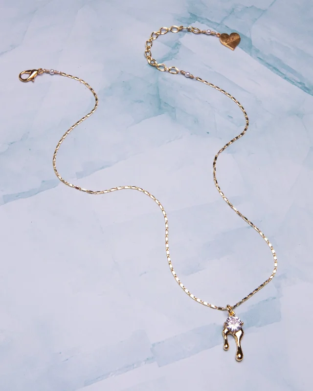 Shop Elegant Jewelry At Unbeatable Prices Crystal Drip Necklace