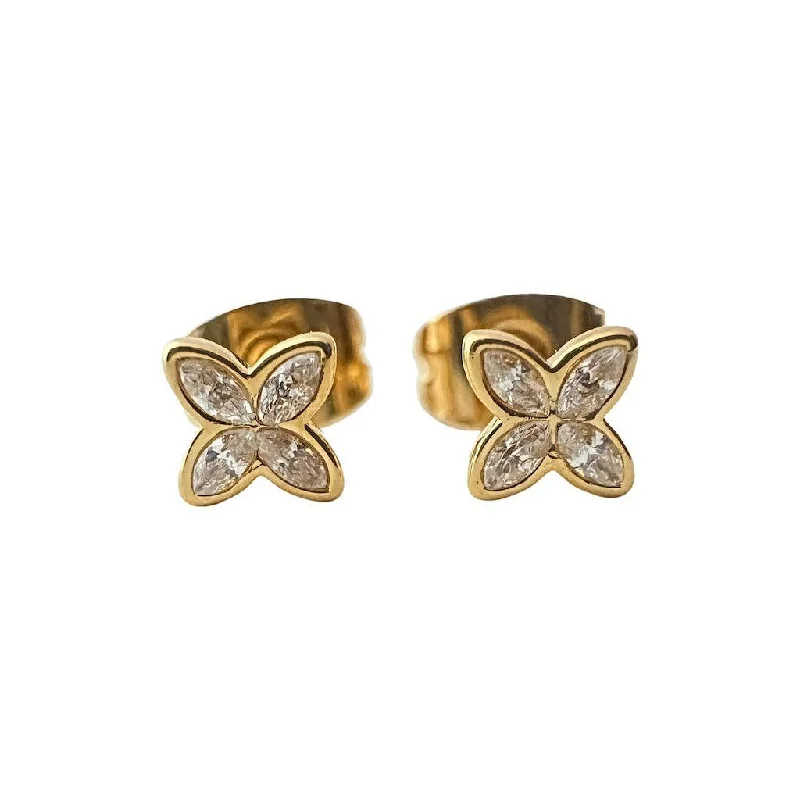 Modern Jewelry At Exclusive Discounts – Shop Today Crystal Petal Studs