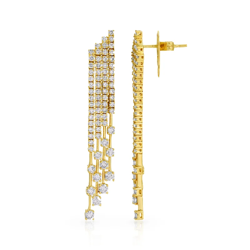 Get Ready To Sparkle – Special Jewelry Discounts Diamond Cascade Earrings