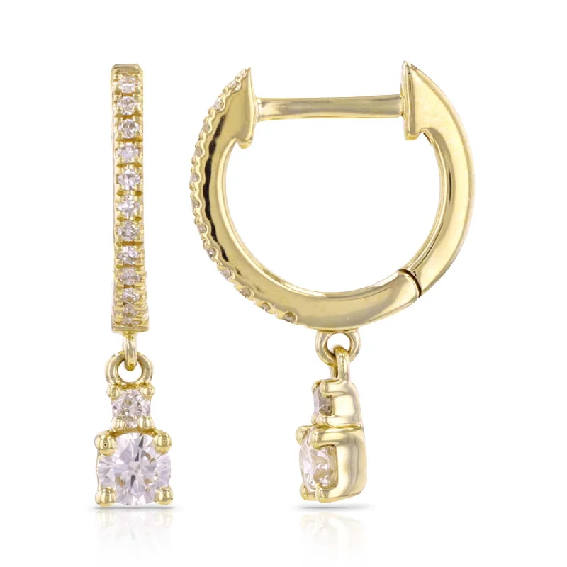 Dazzle In Elegance With Our Biggest Jewelry Sale Diamond Double Drop Huggies