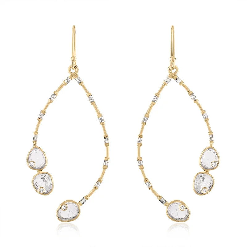 Flash Sale On Stunning Jewelry – Don't Miss Out WISH DIAMOND SLICE EARRINGS WITH DIAMONDS